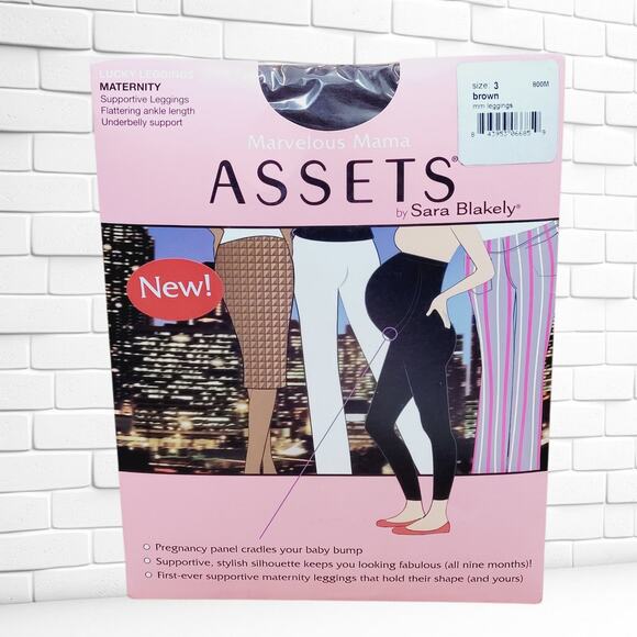 Spanx Maternity Lucky Leggings Size 3 Brown Marvelous Mama Assets Sara Blakely - Picture 1 of 4
